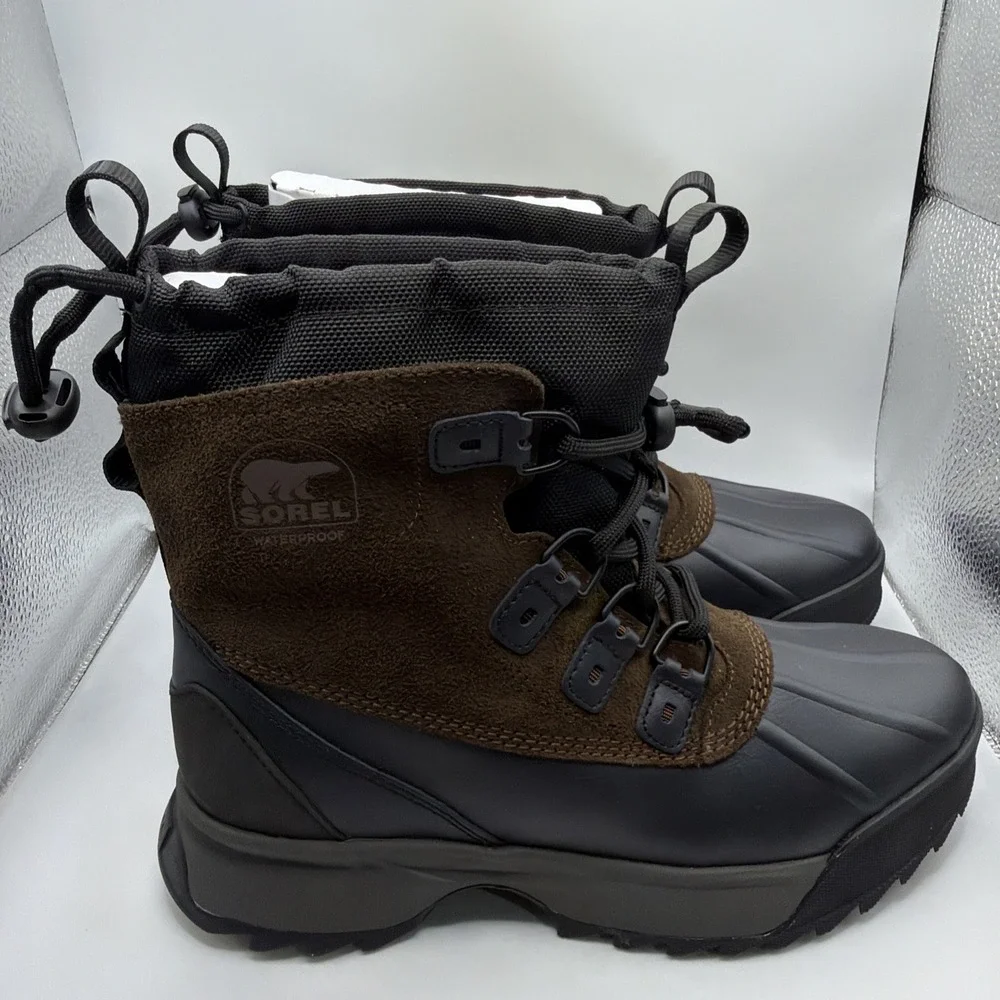 Sorel Scout 87 XT WP Men's Nubuck Waterproof Hiking Boot Tobacco / Black Size 11